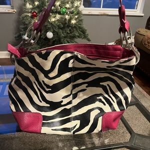 2000s vibe zebra bag